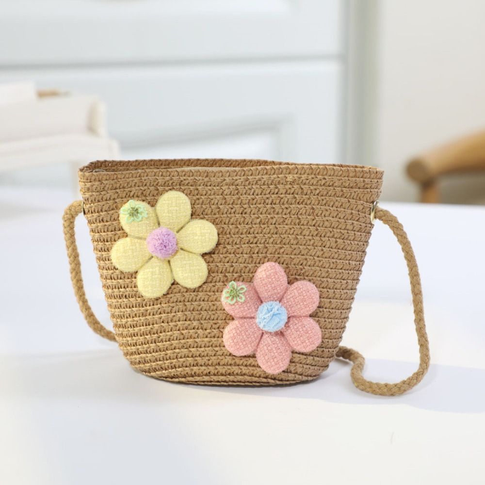 Handmade Woven Girl Flower Str - Flower Girl Basket 评论和价格