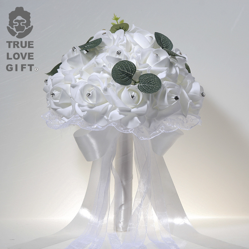 1 Pcs Wedding Hand Bouquet Bri - Wedding Ceremony Supply 评论和价格