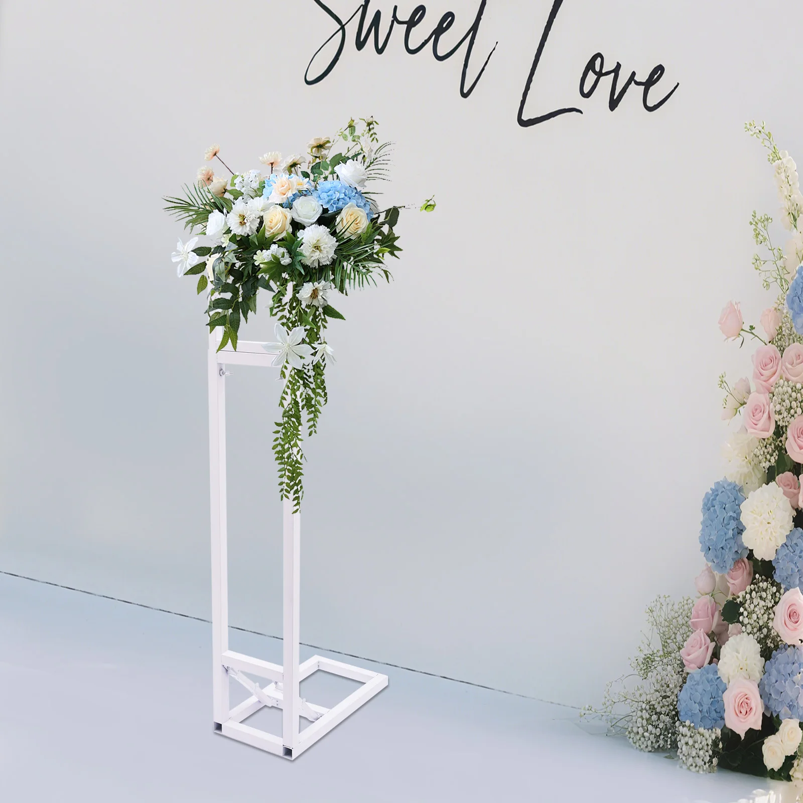 White  Wedding Arch Stand, Rec - Wedding Balloon Arch 评论和价格