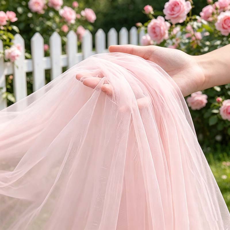 Soft Mist Light Pink Drape Tul - Wedding Balloon Arch 评论和价格