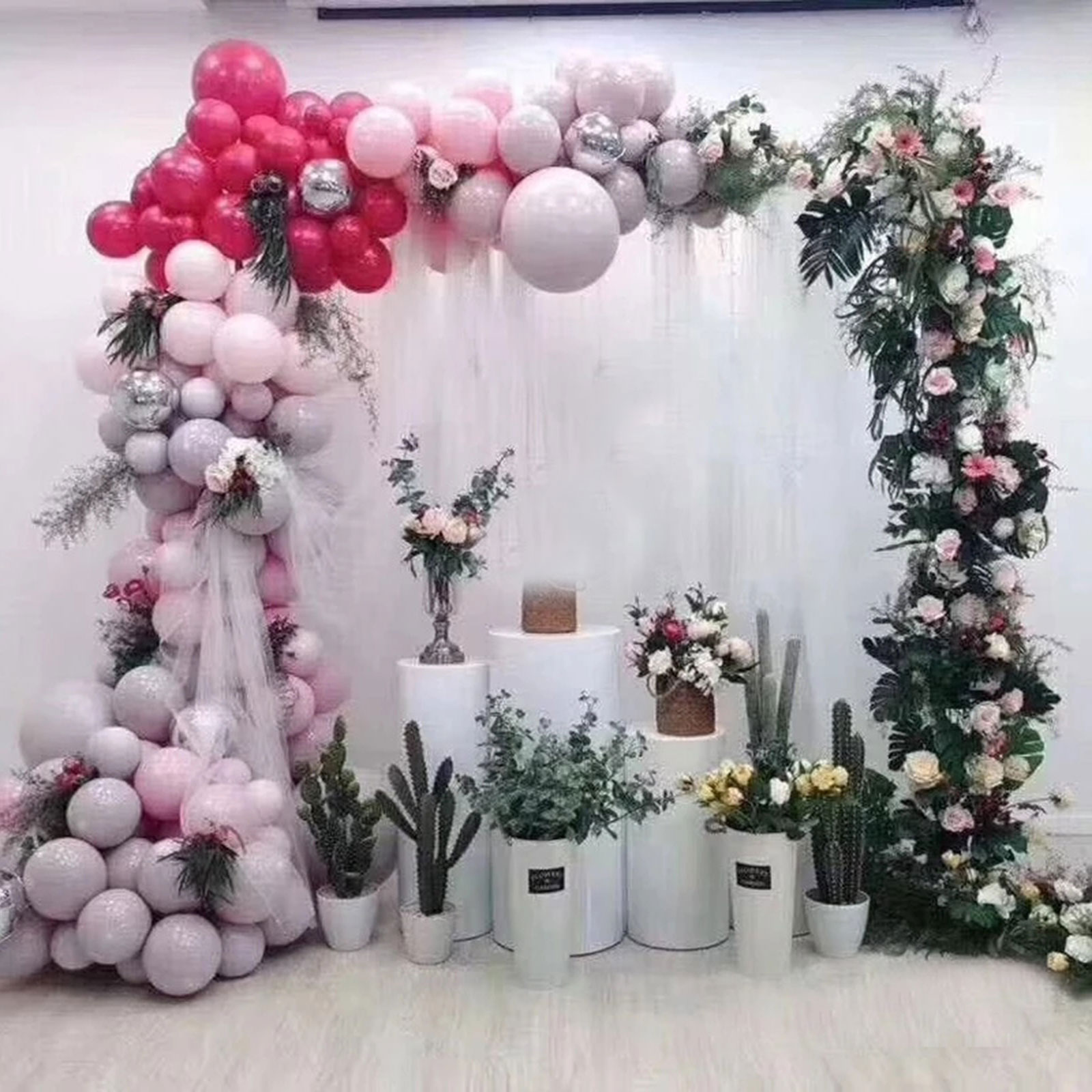 2.1x2m / 79x83inch Gold Weddin - Wedding Balloon Arch 评论和价格