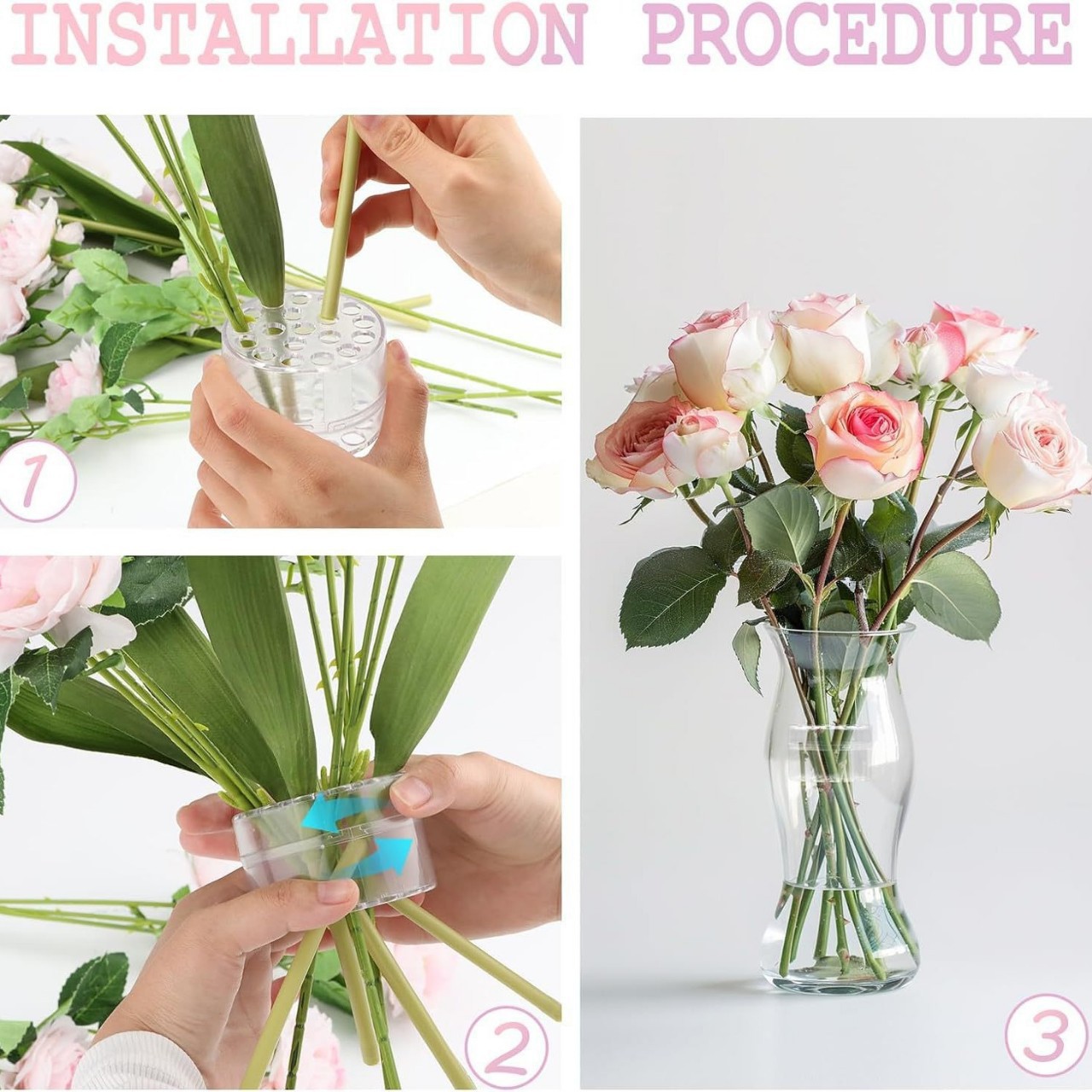 Spiral Ikebana Stem Holder for - Flower Girl Basket 评论和价格
