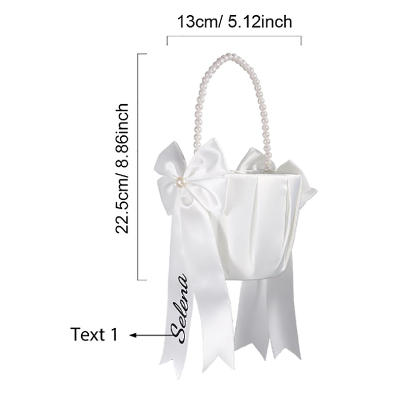 Custom Name Flower Girl Basket - Wedding Ceremony Supply 评论和价格
