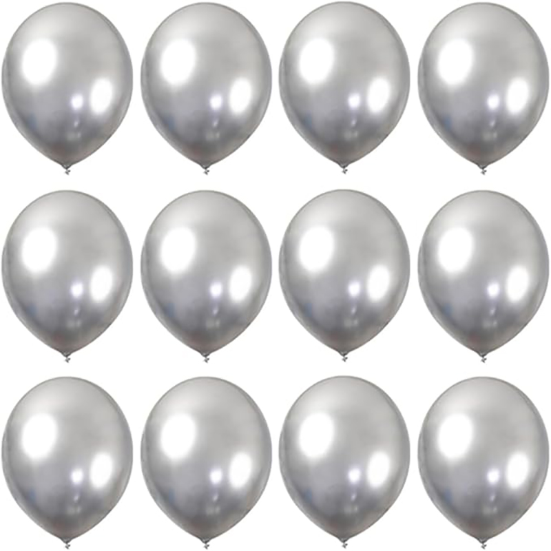 30/20/10pcs Metallic Silver Bi - Confetti Balloon Set 评论和价格