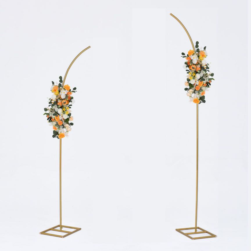 2pcs Metal Arch Backdrop Stand - Wedding Balloon Arch 评论和价格