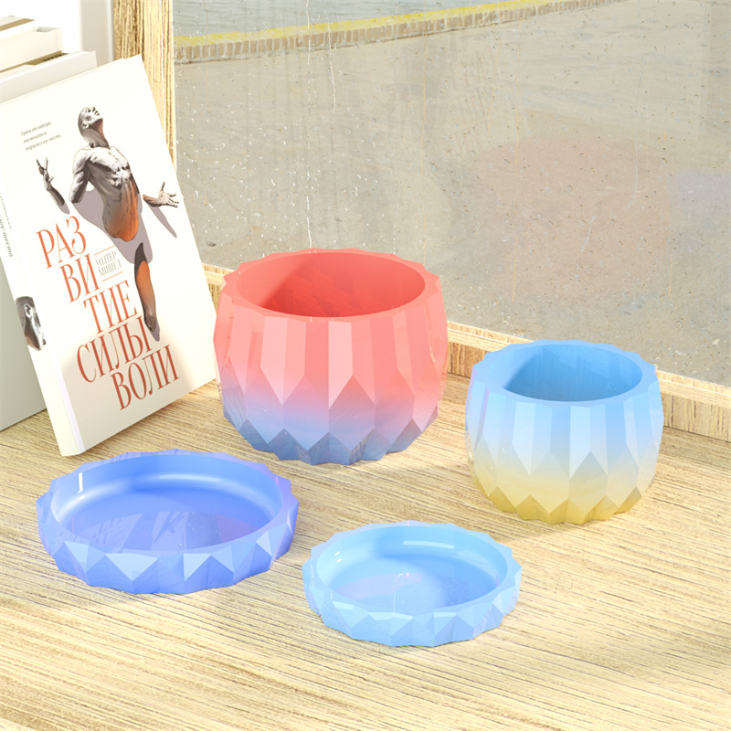 1 Set Silicone Planter Molds F - Flower Girl Basket 评论和价格