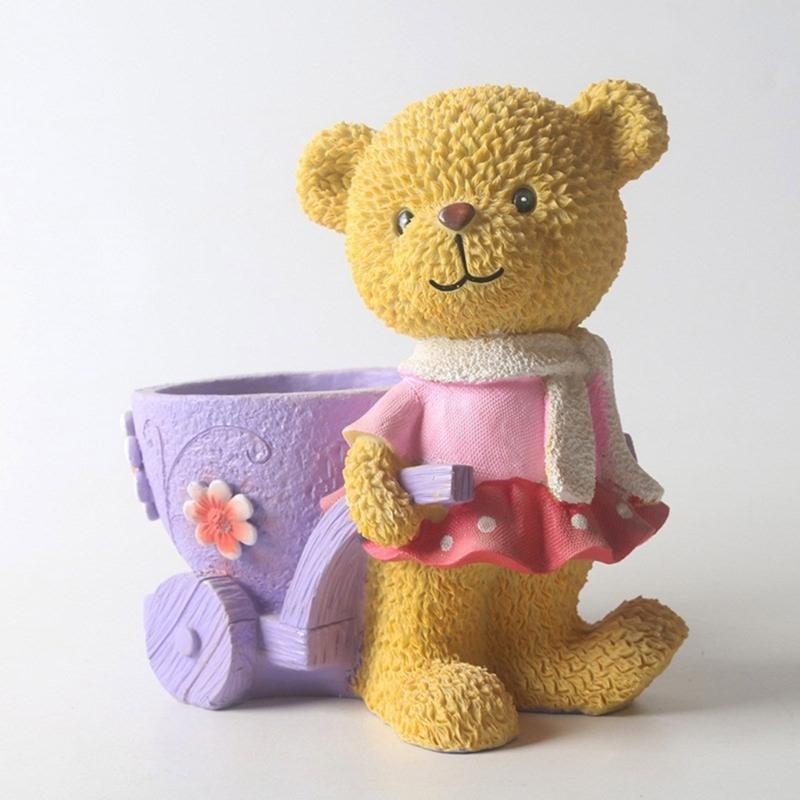 Lovely Bear Gypsum Silicone Mo - Flower Girl Basket 评论和价格