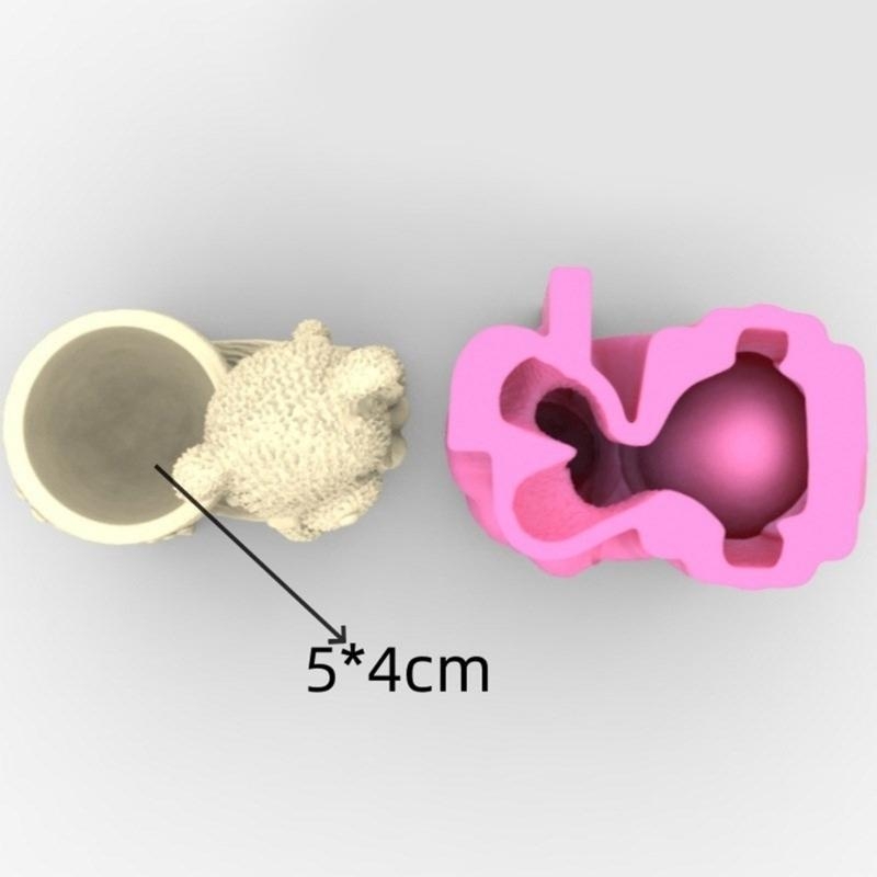 Lovely Bear Gypsum Silicone Mo - Flower Girl Basket 评论和价格