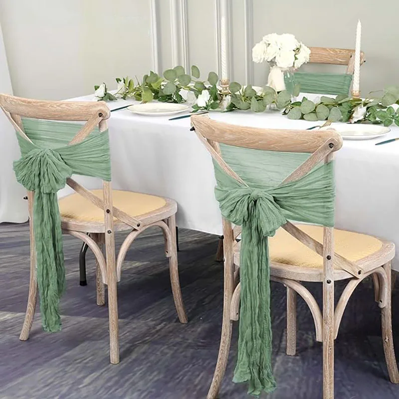 30PCS Sage Green Cheesecloth C - Wedding Ceremony Supply 评论和价格