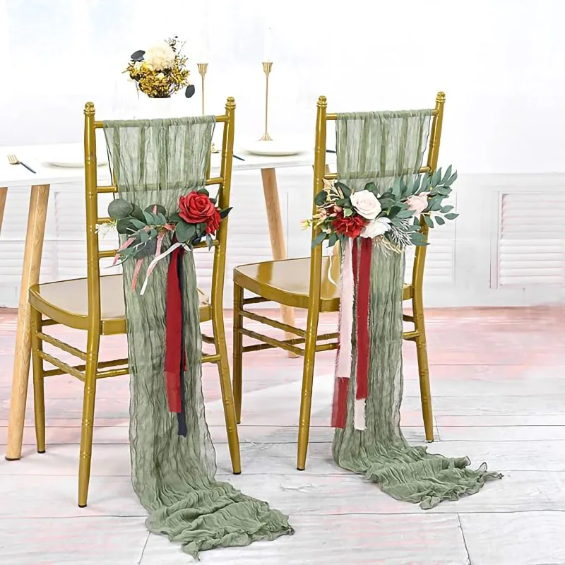 30PCS Sage Green Cheesecloth C - Wedding Ceremony Supply 评论和价格
