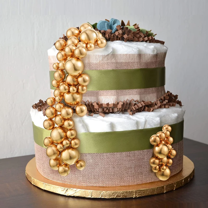 80 Pcs Gold Balls Cake Topper  - Confetti Balloon Set 评论和价格