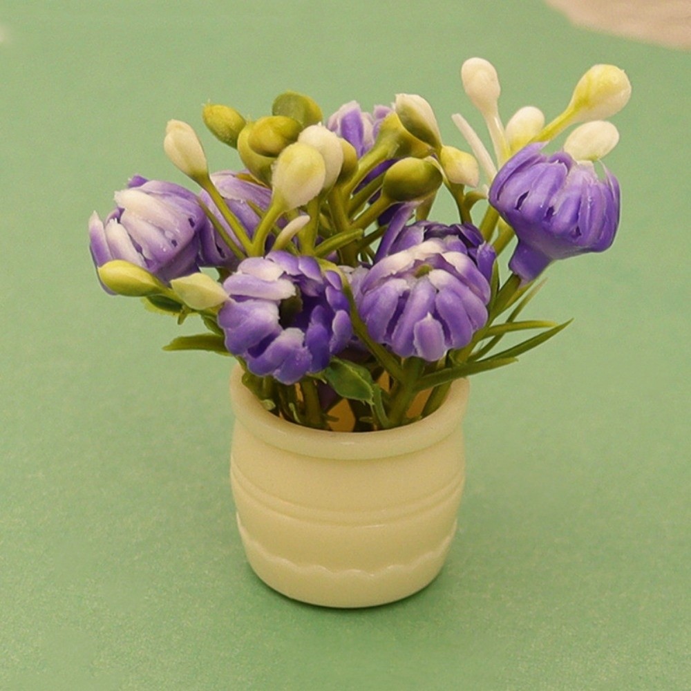 1:12 Dollhouse Miniature Simul - Flower Girl Basket 评论和价格