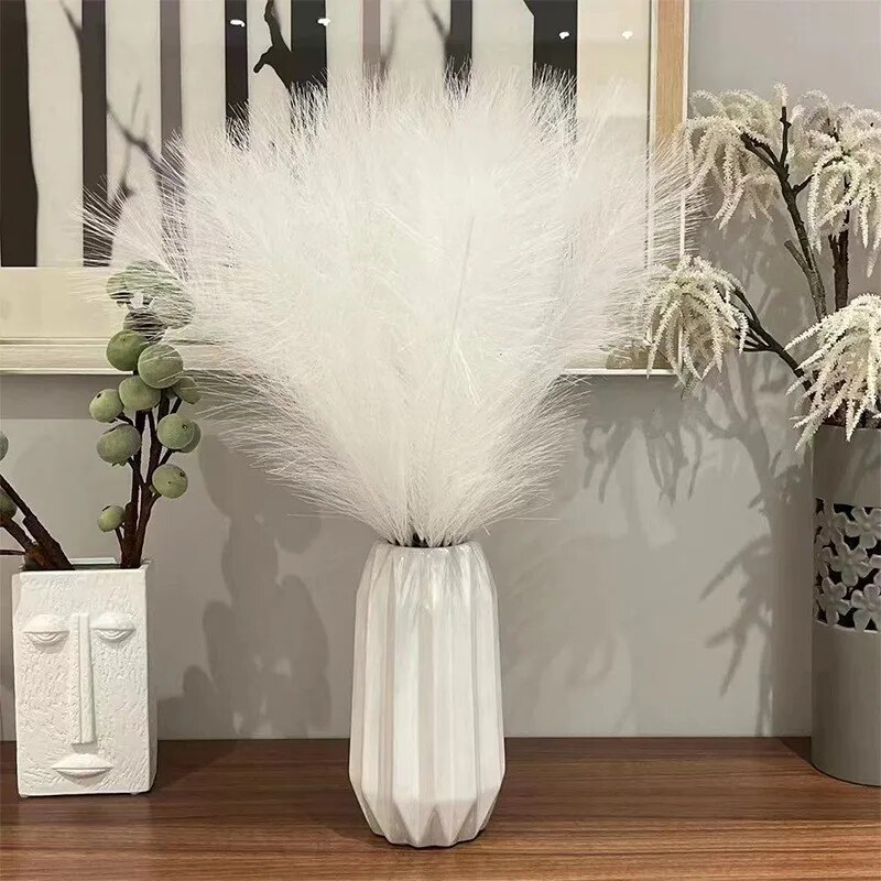 10PCS Artificial Pompous Grass - Flower Girl Basket 评论和价格